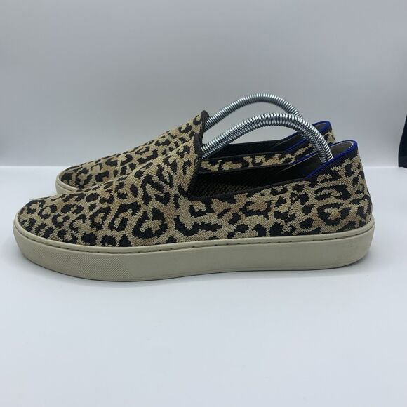 Rothy's Camo Cat Animal Print Slip On Sneakers Shoe Size 10 - Picture 1 of 8